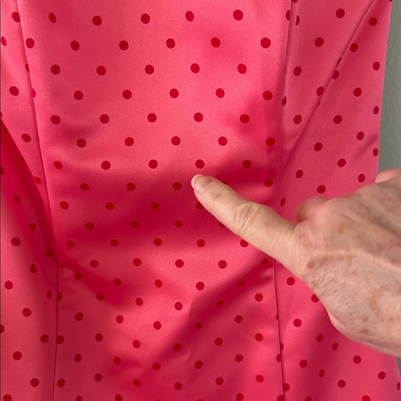 Jessica McClintock for Gunne Sax Strapless Dress Polka Dot Peek-a-Boo Tulle NWT - Picture 14 of 14